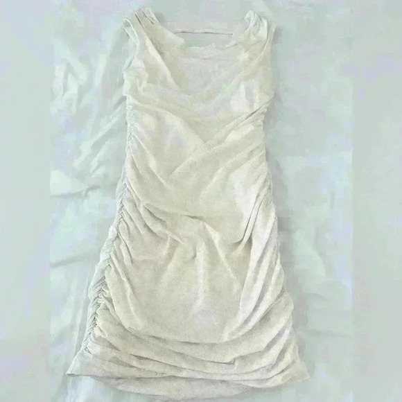 Sweet Storm Sparkly Glittery Side Ruched Bodycon Mini Dress Size Large - Picture 3 of 8